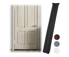 Relaxdays, Nero Paraspifferi, per Ambo i Lati delle Porte, Salsicciotto, Antifreddo e Paravento, Tessuto, 90 cm, Poliestere, 1 Pz