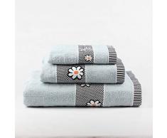 Natural History Gifts Set Telo Bagno 3 Pz. 400 G Cenere 30 x 50 cm + 50 x 100 cm + 100 x 150 cm