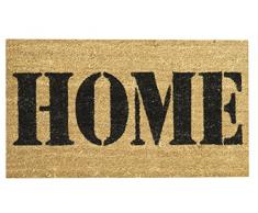 Jute & Co. Zerbino Zebrino Stampato, Cocco/PVC, Beige, 40 x 60 cm