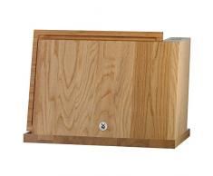 WMF 1880614500, Blocco portacoltelli con Tagliere, Marrone (Braun)
