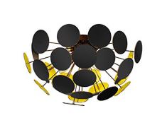 Trio Discalgo Plafoniera, Sfera, Diametro 54 cm E14, Nero Opaco