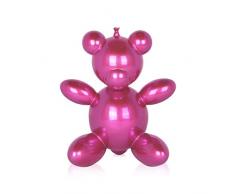 World Art TW60024 Scultura in Resina Orsetto Palloncino Piccolo, Resina, 25x20x15 Cm