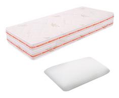 MiaSuite MATERASSO SINGOLO MEMORY FOAM 6 CM 90X200 ALTO 25 CM + CUSCINO LATTICE ALTO 12 CM RELAX ORTOPEDICO