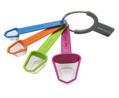 Joe Wicks Food Prep Gadgets-4 Piece Measuring Spoons 1 Cucchiaio dosatore, plastica, Multicolore