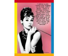 Empire 555571 - Poster con citazioni tratte dai film di Audrey Hepburn, 61 x 91,5 cm