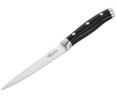 Lagostina Coltello Cucina, 12.5 cm, Nero e Acciaio