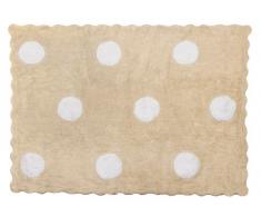 Aratextil talpe Tappeto per bambini, cotone, Beige, 120Â x 160Â cm
