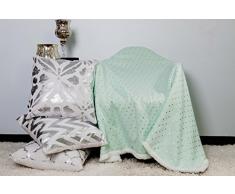 Lala + Bash Gruden Stars Sherpa Coperta in pile, Grigio, 50x60