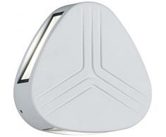 Trio Leuchten Trio 228160301 Spree Lampada da Parete a LED, da Esterno, in Alluminio Pressofuso, Bianco 2.5 W