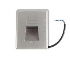 Faretto Faro LED, Segnapassi, Grigio, 9X11, Incasso Parete, Muro, Segnapasso