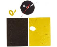 Asir Group LLC 3duhr-54 Clocky Decorativa Orologio da Parete, Multicolore