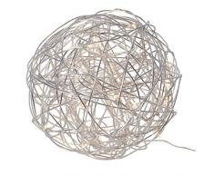 STAR illuminazione da esterno, in metallo, 1Â W, Argento, 30Â x 30Â x 30Â cm