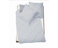 fleuresse Zurigo Set di Biancheria da Letto, Damasco, Melange di Argento, 38Â x 28Â x 5Â cm