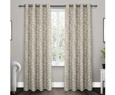 Exclusive Home Tende Kilberry Tessuto Oscurante. Occhielli Finestra Tenda a Pannello, Tortora, 52Â x 274,3Â cm, Set di 2