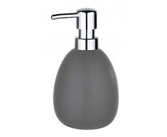 Wenko 24017100 - Dispenser di Sapone Polaris, capacitÃ : 0, 39 l, Ceramica, 9, 5 x 16 x 9 cm, Colore: Grigio Opaco