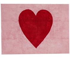 benuta - Tappeto per cameretta dei Bambini, Motivo: Bambini, Cotone, Rosa, 150 x 200 cm