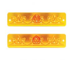 jem 108SD014 Tagliapasta per Cake Design, Bianco, 2 unitÃ 