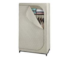 Wenko 64511100 Balance - Armadio Pieghevole con ripiano, 90 x 160 x 50 cm, Colore: Beige