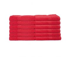 Westward Ho! 3105HRE Tovagliolo per Mani, Cotone, Confezione da 12, 390GSM, Rosso