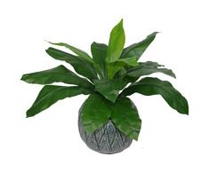 Pianta di felce artificiale in plastica nera, 50 cm, nido standard per uccelli