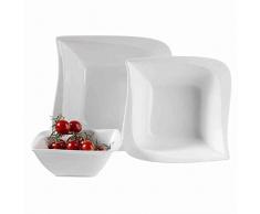 Domestic 576020 Ciotola La Musica, Porcellana, Bianco