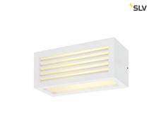SLV Box_L - Lampada da parete o soffitto a LED, per esterni, IP44, 3000 K, 19 W, in alluminio, 19 W, colore: Bianco