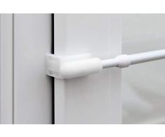 Beyond Drape - Asta telescopica per Tende, allungabile Fino a 20 mm, in Ferro Bianco, 80-120 cm
