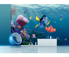 AG Design - Photo Wall Mural - Non Tessuto Bambini Disney - Disney Nemo - Foto Sfondo - Poster Gigante con Parete -360 x 270 cm - 4 Parti - FTDN 5061