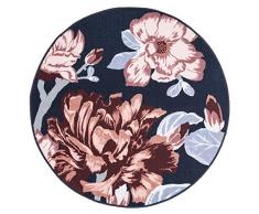 Vallila Zaida Ã 133 cm, Rame, Tappeto Floreale per Soggiorno, 133cm x 133cm