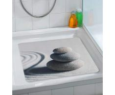 Wenko Tappetino Antiscivolo da Doccia Sand and Stone, 54Â x 54Â cm, Termoplastica plastica (TPR), Multicolore, 54Â x 54Â x 0.1Â cm