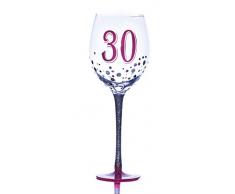 Boxer Bicchiere da vino 30 anni , colore: multicolore
