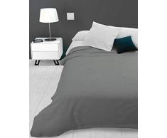 Soleil docre Adele - Copridivano in Policotone, 220 x 240 cm, Colore: Grigio