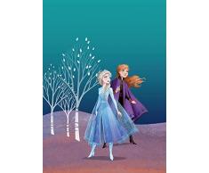 Komar Disney - Decorazione da Parete per cameretta dei Bambini, Motivo: Frozen Sisters, Stampa Artistica Senza Cornice, Disponibile in 3 Misure, Multicolore, WB071-50x70