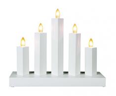 Stella 215-78 Rak 5 bianchi di legno Lampadario luci 23 x 28 cm