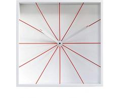 Propegetti Prospettivo Orologio da Parete, Bianco, Taglia Unica