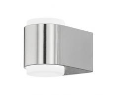Eglo BRIONES lampada da parete, in alluminio pressofuso, 3Â W, in acciaio inox