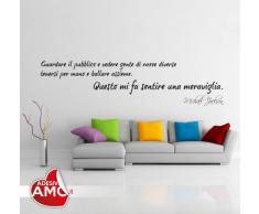Adesiviamo Wall0000510 R L Adesivo da Parete, PVC, Rosso, 180 x 43 cm