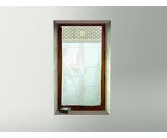 Tendina a Vetro Ricamata in Cotone 60x90 cm Passion Naturale di Soleil dOcre