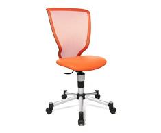Topstar Titan Junior Sedia Girevole per Bambini, Cotone, Orange, 40 x 44 x 98 cm