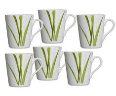 Ritzenhoff & Breker piattino, Porcellana, Verde, 8Â x 8Â x 10Â cm, 6Â unitÃ 