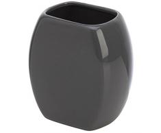 FERIDRAS Parigi Portaspazzolino, Grigio, 6x9x10.5 cm