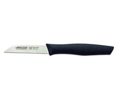 Arcos Serie Nova - Spelucchino Coltello per sbucciare - Lama Acciaio Inossidabile Nitrum 80 mm - Manico Polipropilene Colore Nero