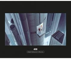 Komar Star Wars Classic RMQ Escape Plan - Quadro da Parete per cameretta dei Bambini, Decorazione, Stampa Senza Cornice Disponibile in 3 Misure, Multicolore, WB139-50x40