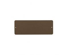 KalaMitica Lavagna Magnetica da Parete, Acciaio scrivibile con gessetti, Colore Effetto Corten, 9x24 cm