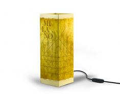 W-Lamp Wl657Shd Milano Lampada Arredo, Carta, Crema, 11 X 11 X 32 cm