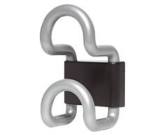 Unilux 100340659 - Gancio Appendiabiti Cicolac Lucido in ABS, Colore Grigio