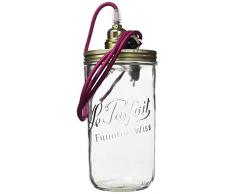 La mia casetta in cittÃ Fucsia M lampada vaso vetro fucsia M