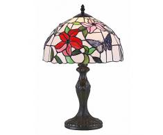Interfan tavolo Tiffany primavera Media E27, Multicolore