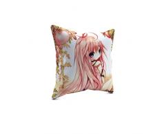 Picanova - Cuscino Decorativo in Raso, Multicolore, 40 x 40 cm