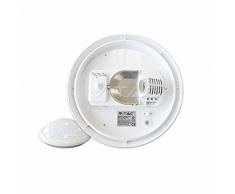 V-TAC 4966 A, lampade A LED, plastico, 17 W, integrato, bianco